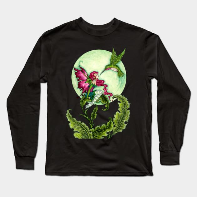 Flirting Long Sleeve T-Shirt by AmyBrownArt